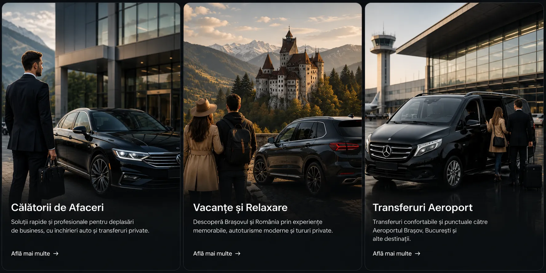 Servicii Montréon - Închirieri, Transferuri, Tururi